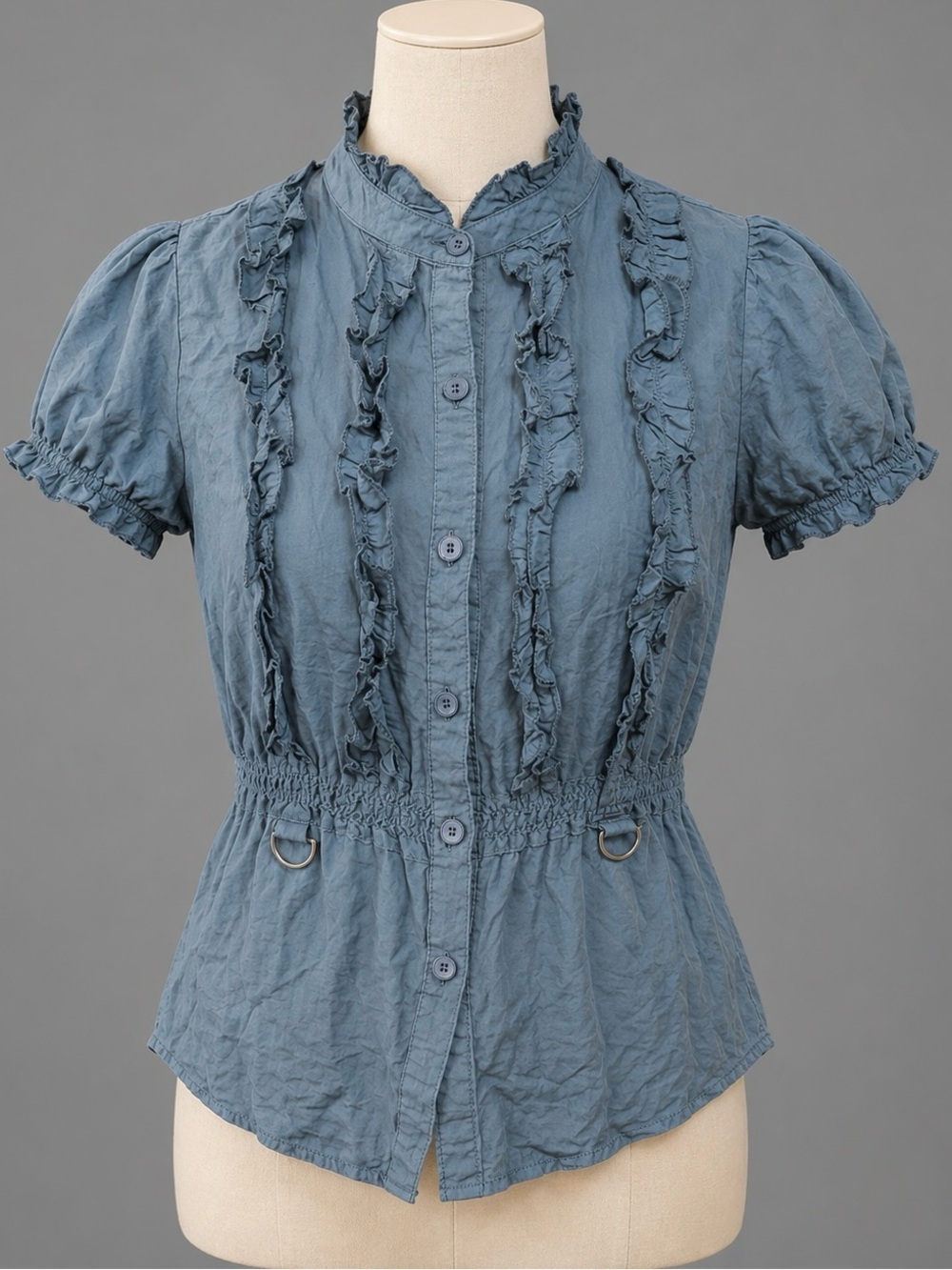 Cargo Layering Button Down Shirt Top